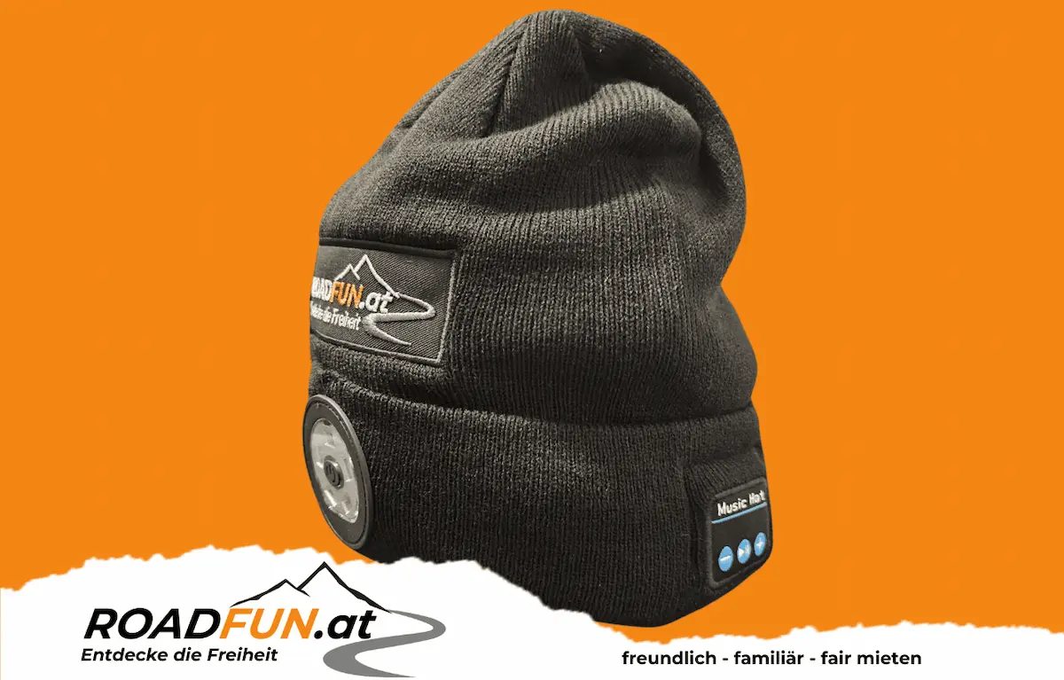 Mütze mit LED-Licht & integrierte BT-Kopfhörer